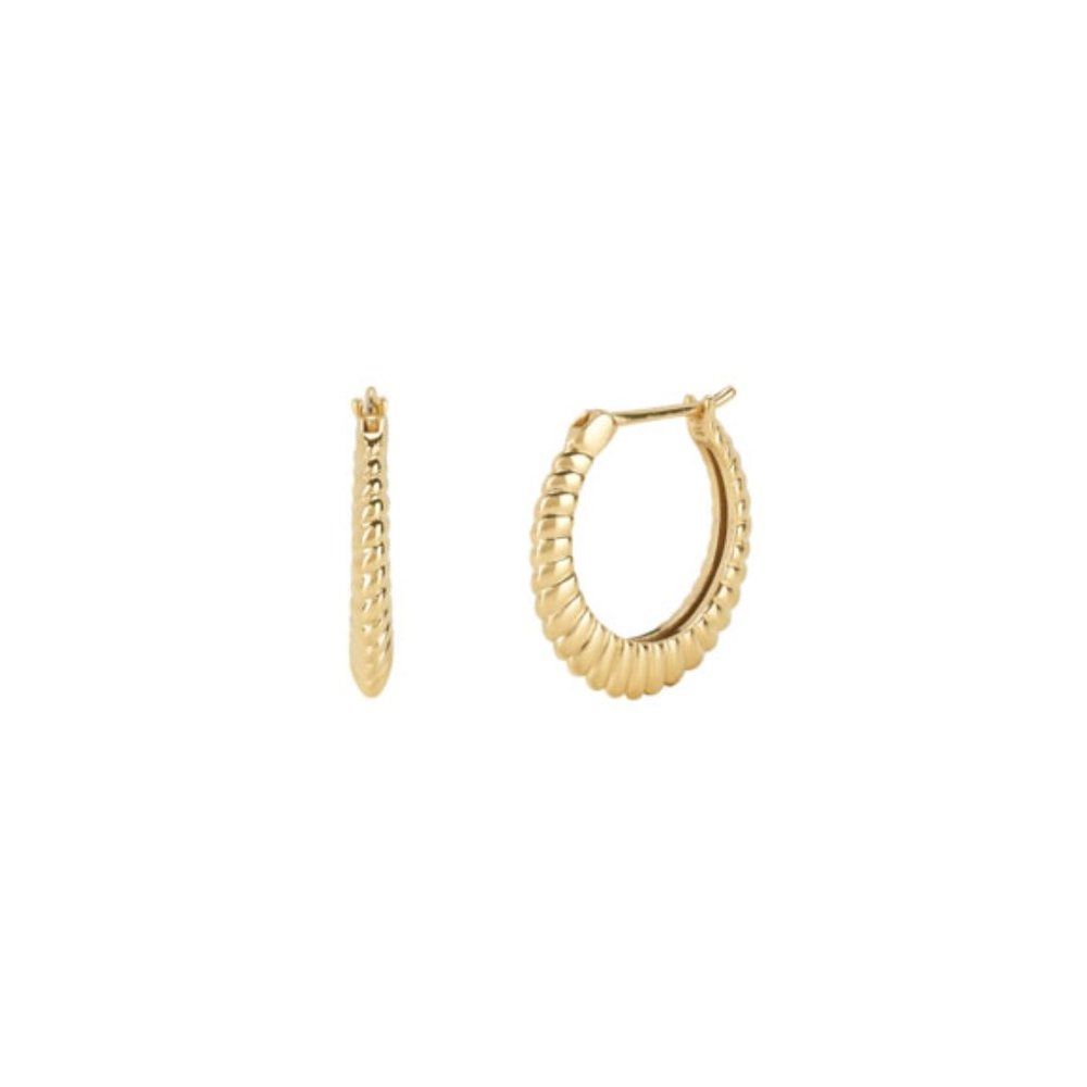 Mejuri Twist Midi Hoops